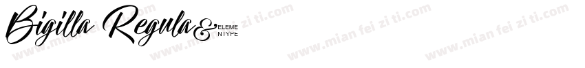Bigilla Regula字体转换